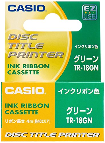 CASIO Casio DISC title printer for printing ink ribbon cassette TR-18SR Silver (japan import)