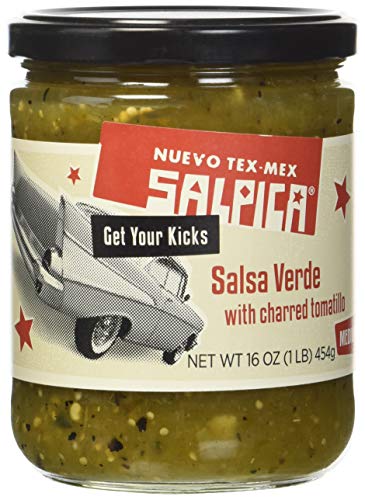 Salpica Salsa Verde with Charred Tomatillo, 16 Ounce - 6 per case.