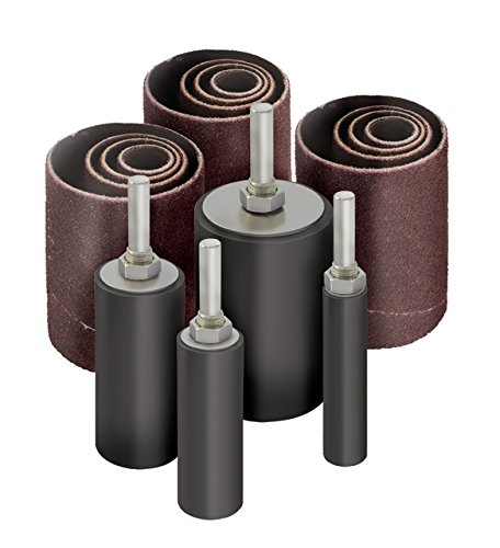16pk Sanding Drum and Sleeves Set for Drill, 2-inch Long
