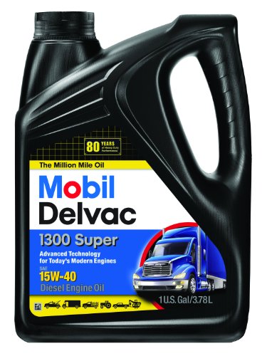 Mobil Super 96819 15W-40 Delvac 1300 Motor Oil - 1 Gallon (Pack of 4)