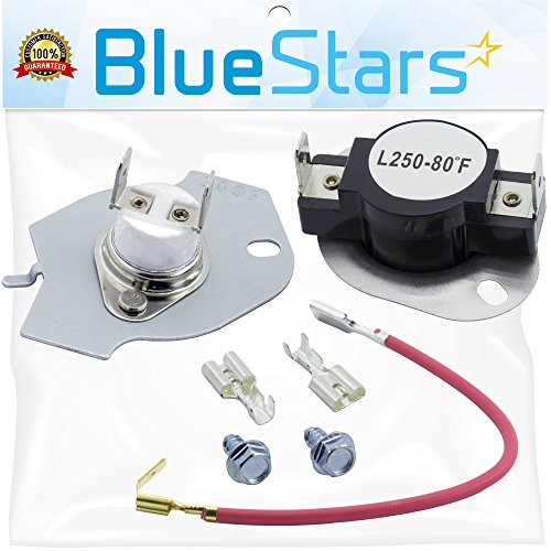 279816 Dryer Thermal Cut-off Kit Replacement Part by Blue Stars - Exact Fit for Whirlpool & Kenmore Dryers - Replaces 3399848 AP3094244 PS334299 279816VP