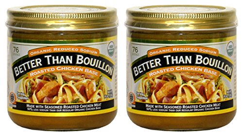 Better Than Bouillon Organic Roasted Chicken Base, Reduced Sodium - 16 oz (2 pack)