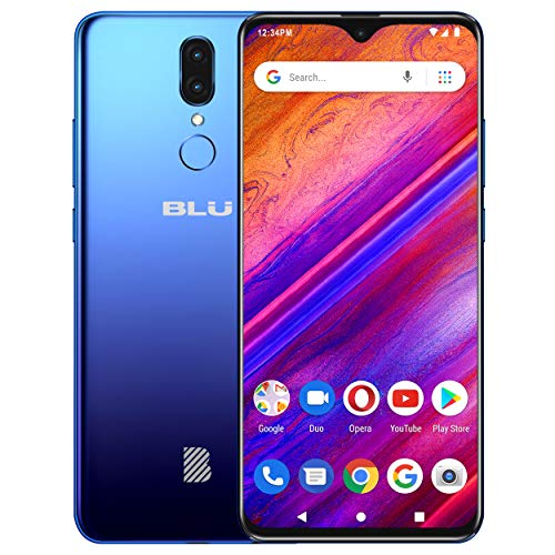 BLU G9-6.3” HD+ Infinity Display Smartphone, 64GB+4GB RAM -Blue