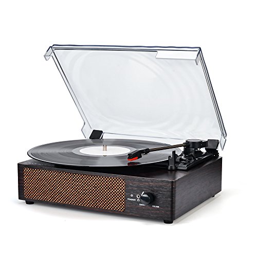 Record Player Turntable Wireless Portable LP Phonograph with Built in Stereo Speakers 3-Speed Belt-Drive Turntable Vinyl Record Player with Speakers