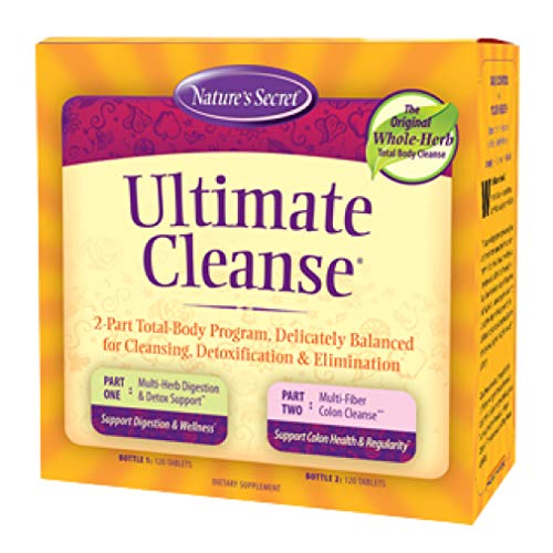 Ultimate Cleanse by Nature's Secret | Cleansing, Detoxification & Elimination, Two 120 Tablet Bottles