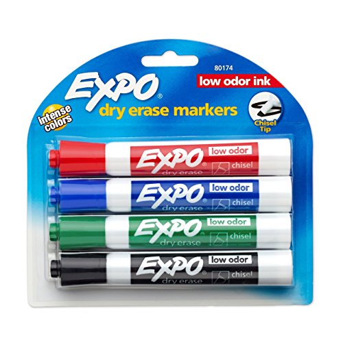 Expo Low Odor Chisel Point Dry Erase Marker Pack