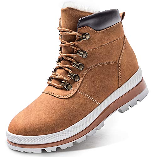 Iarus Women’s Hiking Boots Waterproof Suede Leather Hiking Shoes for Women Breathable Comfortable Lightweight Hiking Boot（Camel10）