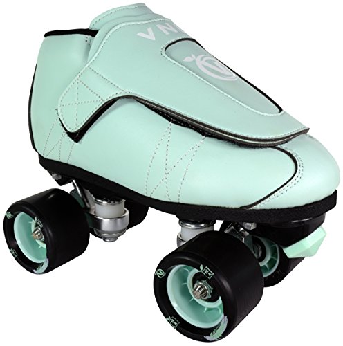 VNLA Mint Jam Skates | Quad Roller Skates from Vanilla - Indoor Speed Skates - Leather - for Tricks and Rhythm Skating (Mens 11 / Ladies 12)