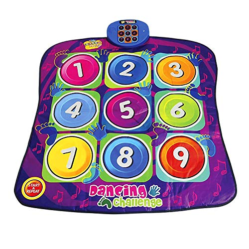 Numbers Dancing Challenge Rhythm & Beat Playmat Kids Electronic Music Dancing Challenge Playmat Dance Touch Sensitive Musical Play Mat