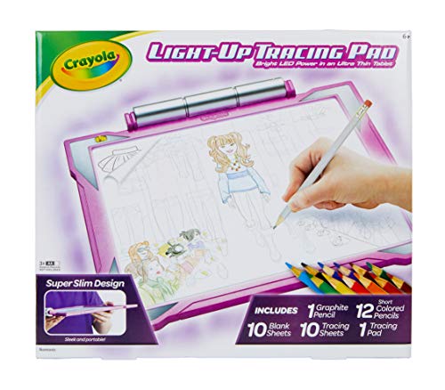 Crayola Light Up Tracing Pad Pink, Toys for Girls & Boys, Gift for Kids, Age 6+