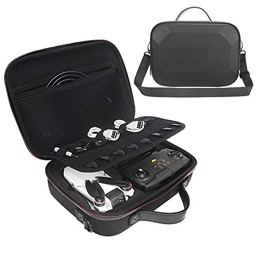 HIJIAO Hard EVA Travel Case for DJI Mavic Mini - Drone FlyCam Quadcopter Waterproof Carrying Bag for DJI Mavic Mini Accessories (Black)