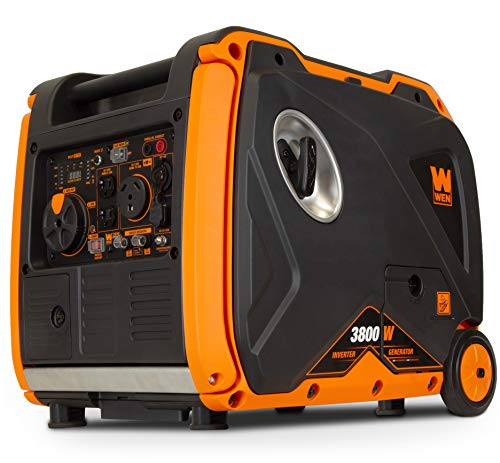 WEN 56380i Super Quiet 3800-Watt Portable Inverter Generator with Fuel Shut-Off and Electric Start