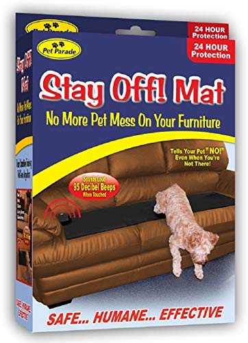 Pet Parade Stay Off! Mat - Indoor Pet Training Sonic Repellent for Dogs and Cats