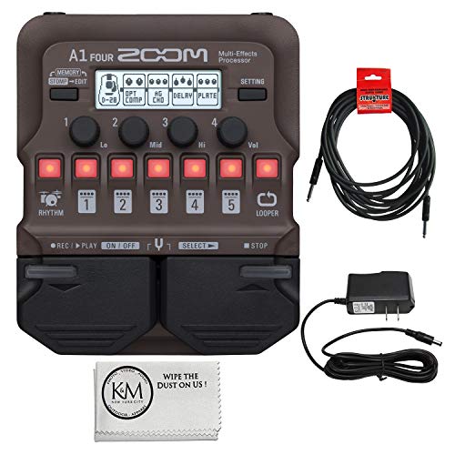 Zoom A1 FOUR Multi-Effects Processor with Essential Bundle