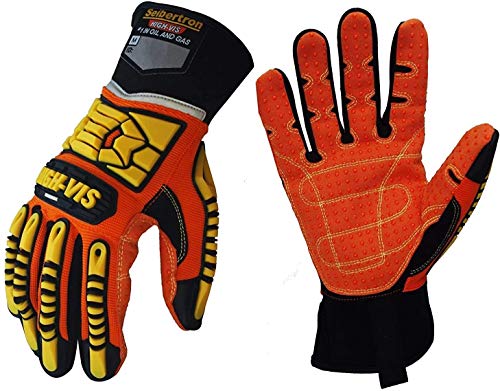 Seibertron High-Vis SDX2 Resistant Reducing Anti-Impact Mechanics Heavy Duty Safety Rescue Gloves CE EN388 4232 M