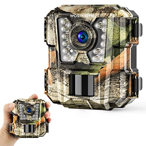 Wosports Mini Trail Camera 1080P HD Wildlife Scouting Hunting Camera with IR Night Vision Waterproof Video Cam LY121