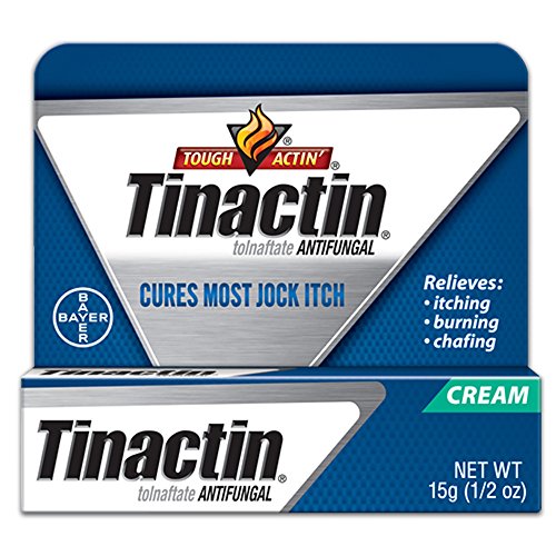 Tinactin Jock Itch Antifungal Cream for Body Fungus Treatment, Tolnaftate 1%, Used Daily Clinically Effective Treatment of Jock Itch, 0.5 Ounce (15 Grams) Tube