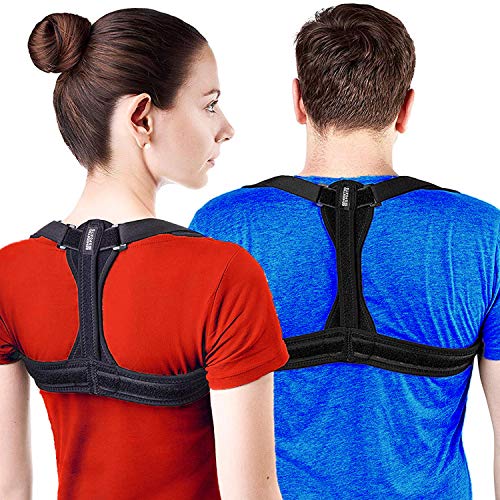 Modetro Sports Posture Corrector Spinal Support -Physical Therapy Posture Brace for Men or Women - Back, Shoulder, and Neck Pain Relief - Spinal Cord Posture Corrector