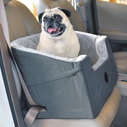 K&H Pet Products Bucket Booster Dog Car Seat Large Gray 14.5' x 24'