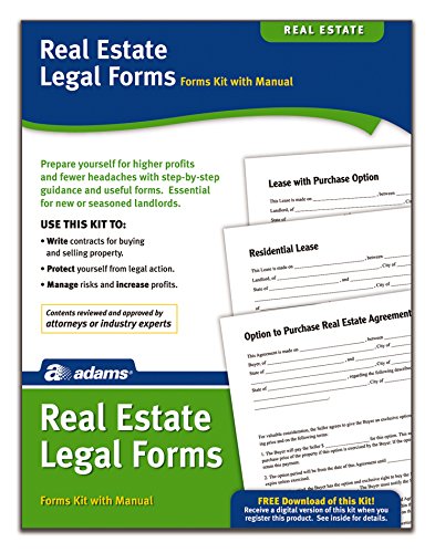 Adams Real Estate Legal Forms Kit, Forms and Instructions (PK418)