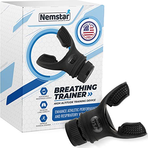 Nemstar Breathing Exercise Device - Lung Exerciser Device for Upgrading Your Lung Capacity - Inspiratory Muscle Trainer for Enhancing Performance - Lung Breathing Exerciser for Training - o2 Trainer