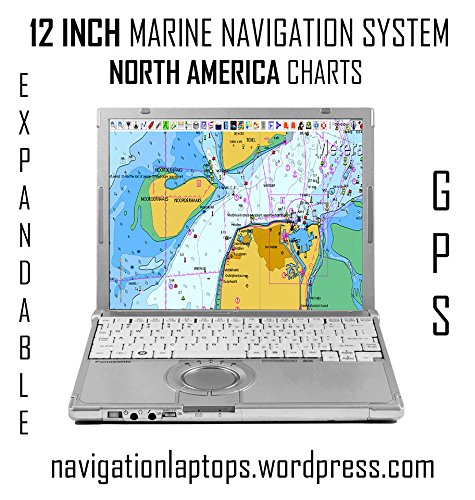 12' Marine GPS Chartplotter Navigation System - US Waters Charts + Touch Screen