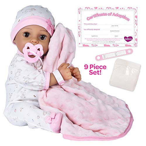 Adora Adoption Baby Precious - 16 inch newborn doll, with accessories and Certificate of Adoption