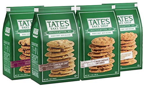 Tate's Bake Shop Thin & Crispy Cookies Variety Pack, 7 Oz, 4Count, 7 Ounce, 4 Count