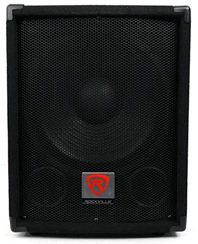 Rockville SBG1128 12' 600 Watt Passive Pro DJ Subwoofer, MDF Cabinet/Pole Mount