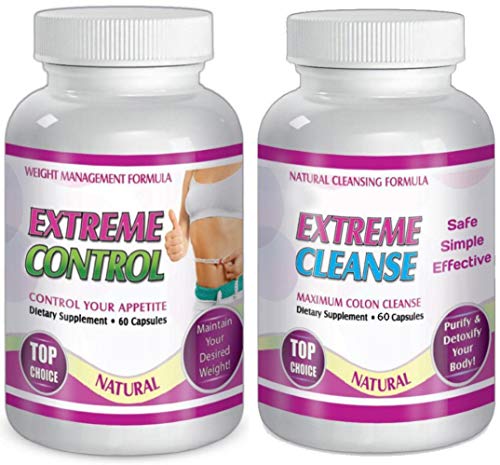 Extreme Cleanse Control Weight Loss Diet System Kit 30 Day Supply All Natural by Slimax