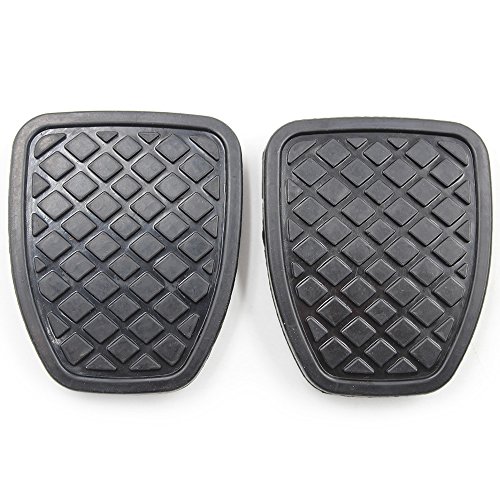 KOAUTO 2Pcs Brake & Clutch Pedal Pad Rubber Cover for Subaru Forester MT 36015GA111