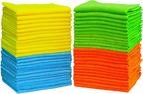 50 Pack - SimpleHouseware Microfiber Cleaning Cloth (12' x 16')