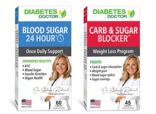 Diabetes Doctor A1C Double Pack - 24 Hour Daily Support & Mealtime Carb & Sugar Defense - Insulin & Weight Loss Support - 1 Month Supply
