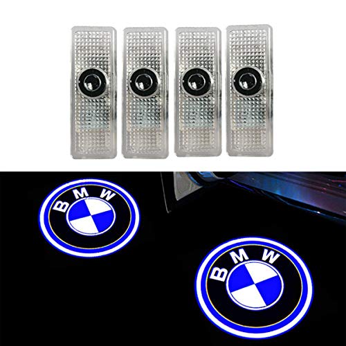 Coolsport 4 Pcs Double Interface Design Car Door LED Logo Projector Welcome Lights Ghost Shadow Lights Compatible With BMW Accessories