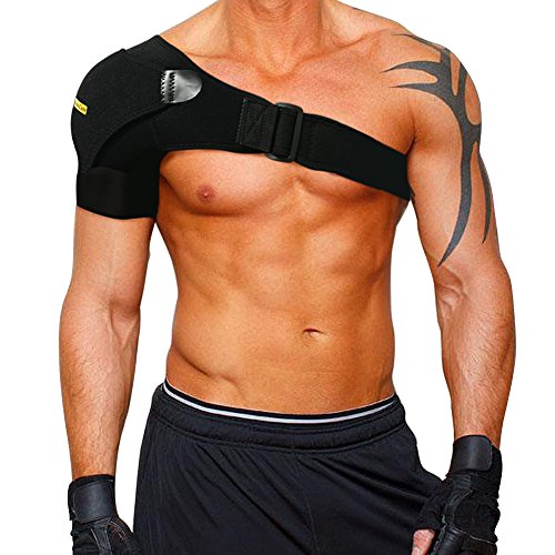 Babo Care Shoulder Stability Brace for Men and Women, Pressure Pad Light and Breathable Neoprene Shoulder Support for Rotator Cuff, Dislocated AC Joint, Shoulder Pain, Shoulder Compression Sleeve