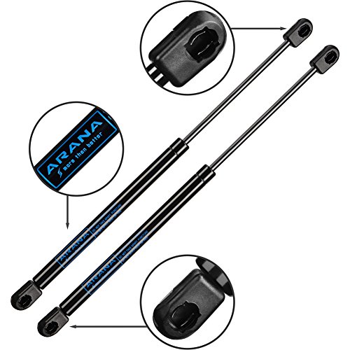 2Pcs Set 15' Lift Supports Gas Prop Struts Force 24 Lb/107N Per Shock Spring Dampers for Truck Topper Snugtop Cover Camper Shell Window Tractor Hood Tool Box Cabinet Lid DIY House Door