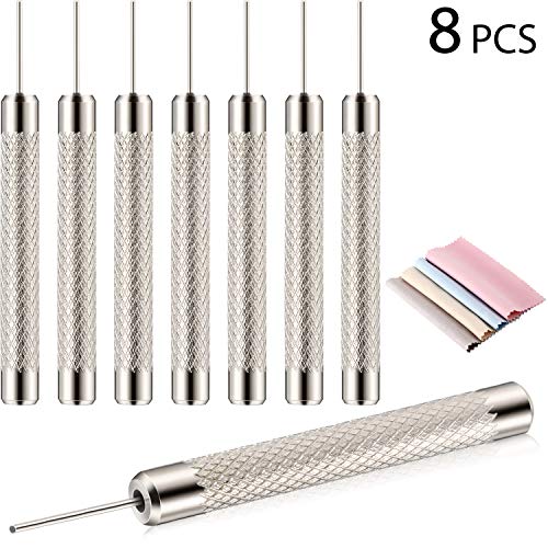 8 Pack SIM Card Tray Eject Pin Tools Removal Tool Ejector Pin Needle with 4 Cleaning Cloth Compatible with iPhone Models, iPads, iPods, Samsung Galaxy Note/S/Edge/J Series, HTC Phone Models