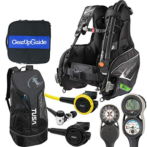 TUSA Liberator BCD - Element Console Scuba Gear Package w/Gear Up Guide Regulator Bag