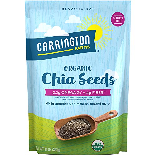 Carrington Farms Organic Chia Seeds, Gluten Free, USDA Organic, 14 Ounce