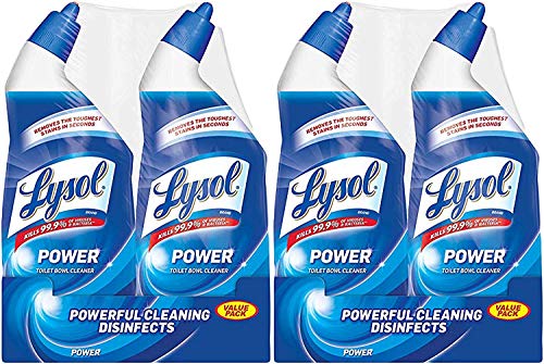 Lysol Power Toilet Bowl Cleaner, 48oz (2X24oz), 10X Cleaning Power (96 Ounce)