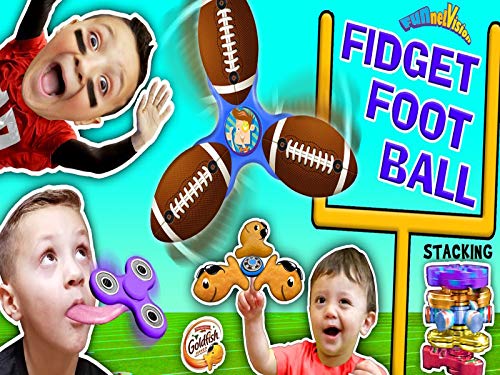 Fidget Spinner Football Game, Tricks, Fidget Beyblades, Spinning Times, Goldfish And FUNnel Vision.