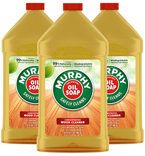 Murphy's Oil Soap Wood Cleaner and Polish for Wood Floors and Furniture, Original - 32 fluid ounce (3 Pack)