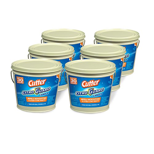 Cutter Citro Guard Candle, Bucket, Tan, 17-Ounce, 6-Count