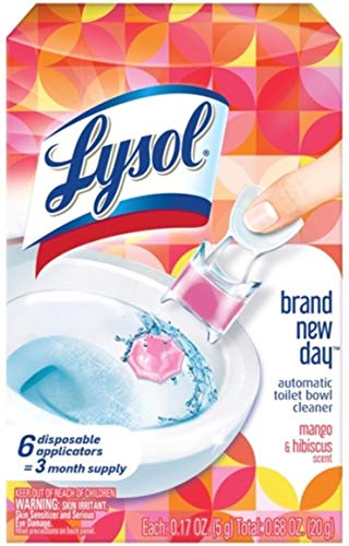 Lysol Lysol Automatic Toilet Bowl Cleaner, Click Gel, Mango & Hibiscus, 6 Count