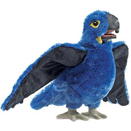 Folkmanis Blue Macaw Hand Puppet Plush