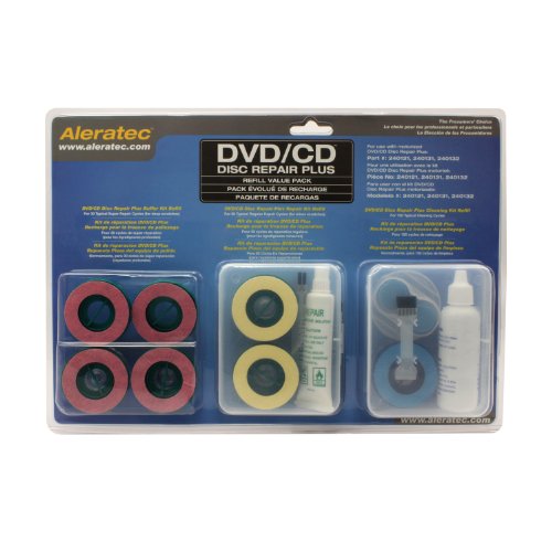 Aleratec 240138 DVD CD Disc Repair Plus Refill Value Pack