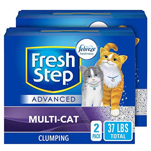 Fresh Step Advanced Multi-Cat Clumping Cat Litter with Odor Control - 37 lb (Package May Vary)