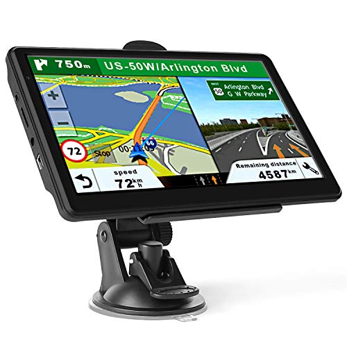 GPS Navigation for Car Truck, Latest 2020 Map Touchscreen 7 Inch 8G 256M Navigation System with Voice Guidance and Speed ​​Camera Warning, Lifetime Free Map Update