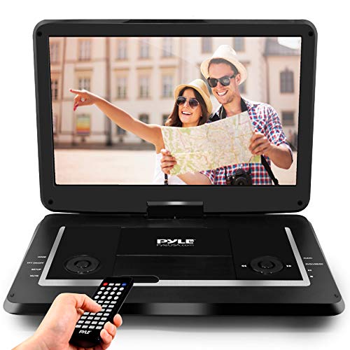 Pyle 17.9” Portable DVD Player, With 15.6 Inch Swivel Adjustable Display Screen, USB/SD Card Memory Readers, Long Lasting Built-in Rechargeable Battery, Stereo Sound with Remote. (PDV156BK)