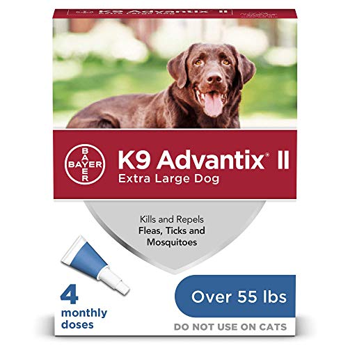 K9 Advantix II Flea and Tick Prevention for Extra-Large Dogs 4-Pack, Over 55 Pounds